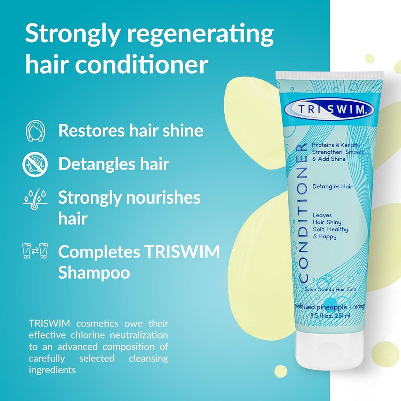 TRISWIM Conditioner 251ml – Neutralising Chlorine Conditioner for Swimmers - Image 4