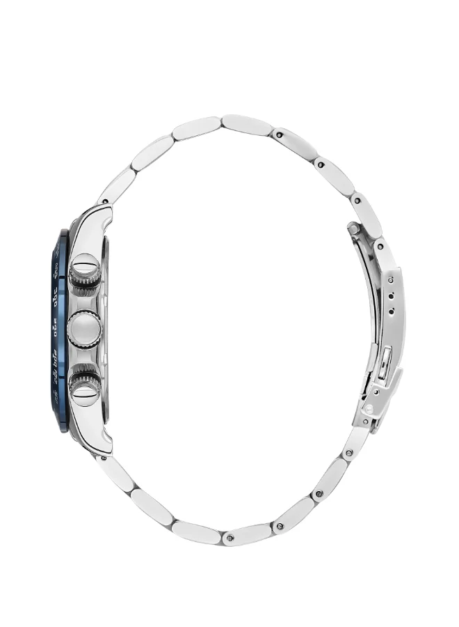 BEVERLY HILLS POLO CLUB Polo Club Men's Watch, Multi Function Display and Metal Strap - BP3608X.390, Silver