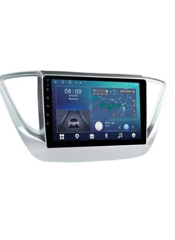 HYUNDAI - 2018-2015 Hyundai ACCENT  Screen This modern, high-tech screen adds comfort and distinction to your driving experience. It allows you to view your trip information clearly and in high definition, and provides an easy way to communicate with the world around you. This screen features superior performance and innovative technology, making it an ideal choice for those looking to enhance their driving experience. - Image 1