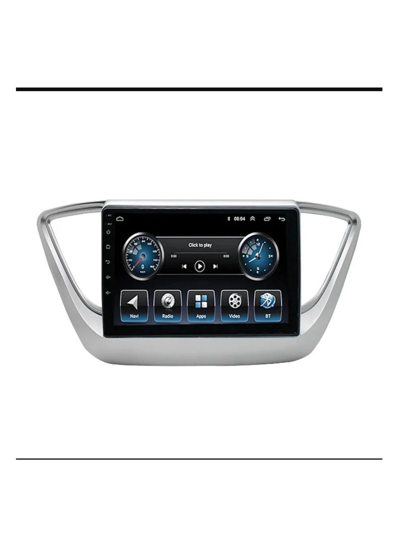 HYUNDAI - 2018-2015 Hyundai ACCENT  Screen This modern, high-tech screen adds comfort and distinction to your driving experience. It allows you to view your trip information clearly and in high definition, and provides an easy way to communicate with the world around you. This screen features superior performance and innovative technology, making it an ideal choice for those looking to enhance their driving experience. - Image 1