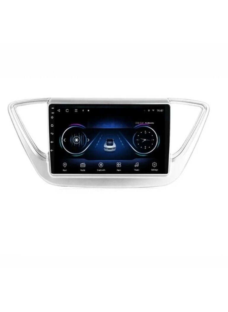HYUNDAI - 2018-2015 Hyundai ACCENT  Screen This modern, high-tech screen adds comfort and distinction to your driving experience. It allows you to view your trip information clearly and in high definition, and provides an easy way to communicate with the world around you. This screen features superior performance and innovative technology, making it an ideal choice for those looking to enhance their driving experience. - Image 1