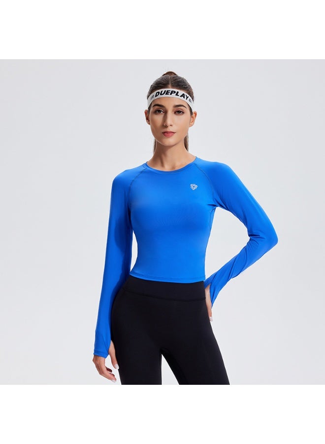 Women Long Sleeve Yoga Gym Shirts Quick Dry Fitness Outdoor Top Stitching Sportswear Running Jogging Sport Tshirt  - Image 1