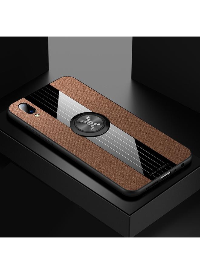 Xinli Case For Vivo Y93 Stitching Cloth Texture Shockproof TPU Protective Case with Ring Holder - Image 1