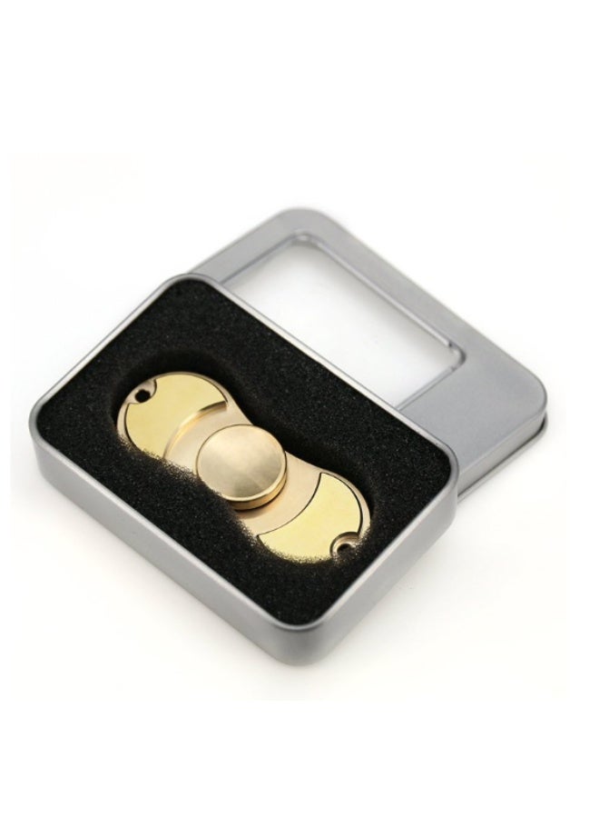 Aluminum Dual Fidget Hand Spinner – Brass & Ceramic Bearing, Long-Lasting Spin - Image 1