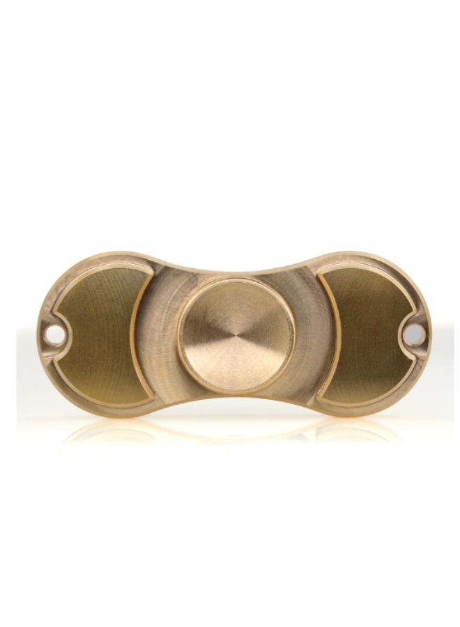Aluminum Dual Fidget Hand Spinner – Brass & Ceramic Bearing, Long-Lasting Spin - Image 3
