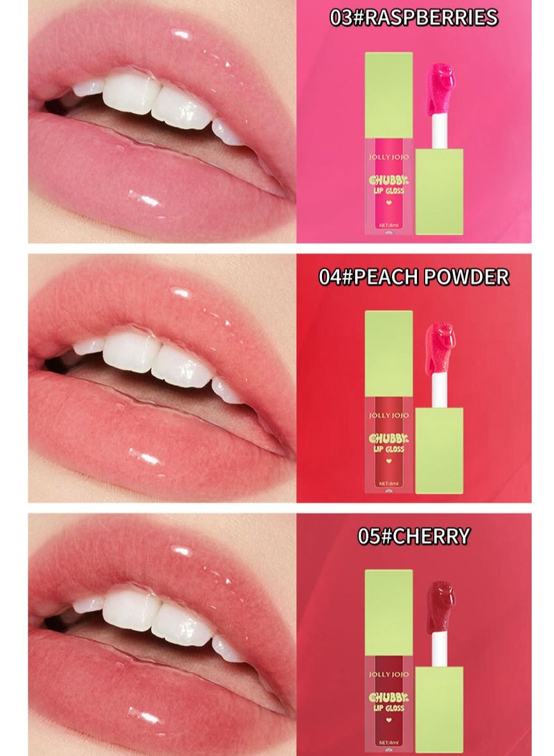 جولي جوجو مجموعة زيت الشفاه برأس فرشاة كبيرة مكونة من 8 ألوان، مرطب ومغذي للغاية، زيت توهج الشفاه بلمسة نهائية لامعة وناعمة، ملمع شفاه ملون لامع نباتي، تركيبة غير لاصقة، 8 قطع - Image 5