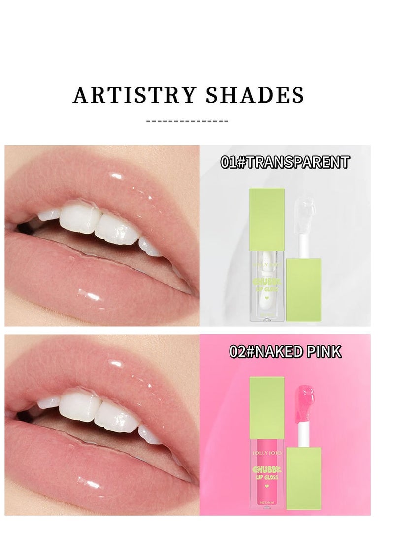 جولي جوجو مجموعة زيت الشفاه برأس فرشاة كبيرة مكونة من 8 ألوان، مرطب ومغذي للغاية، زيت توهج الشفاه بلمسة نهائية لامعة وناعمة، ملمع شفاه ملون لامع نباتي، تركيبة غير لاصقة، 8 قطع - Image 4