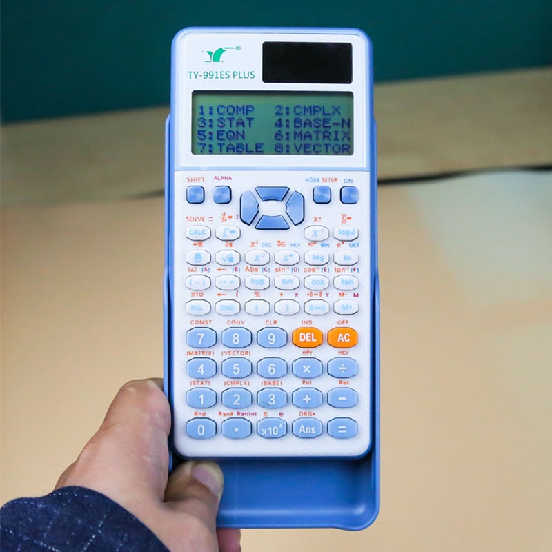 Scientific Calculators Math Calculator with 417 Function HD Dot Matrix Display 96*31) Dual Power Supply Ideal for Teachers College Students School Office Portable to Carry - Image 3