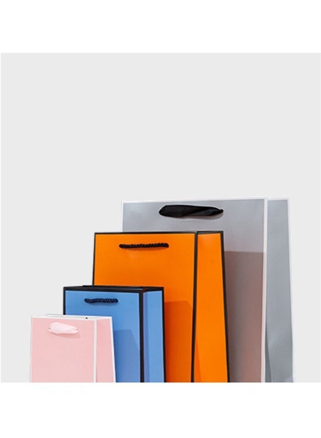 10 Pieces Party Favor Bags,Shopping Bag,Party Bags For Kids, supplies Snack candy Gift Bag Food Bags,Bags For Birthday Wedding Celebrations Party Favors 27*21*8（White） - Image 2