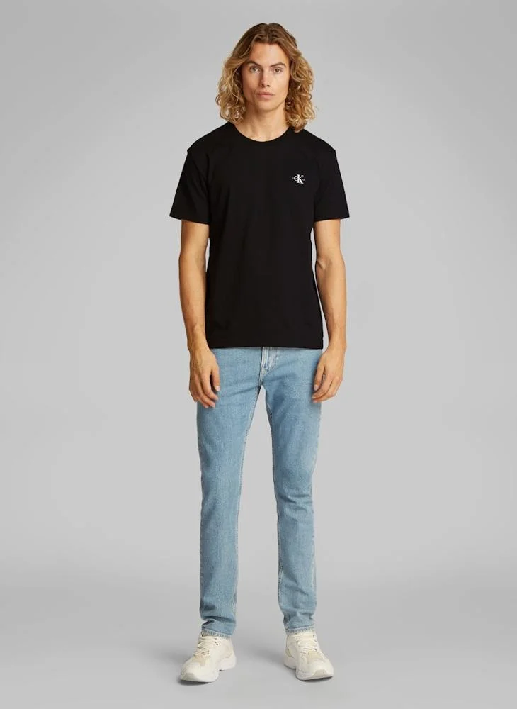 Calvin Klein Jeans Monologo Cotton T-Shirt - Pack