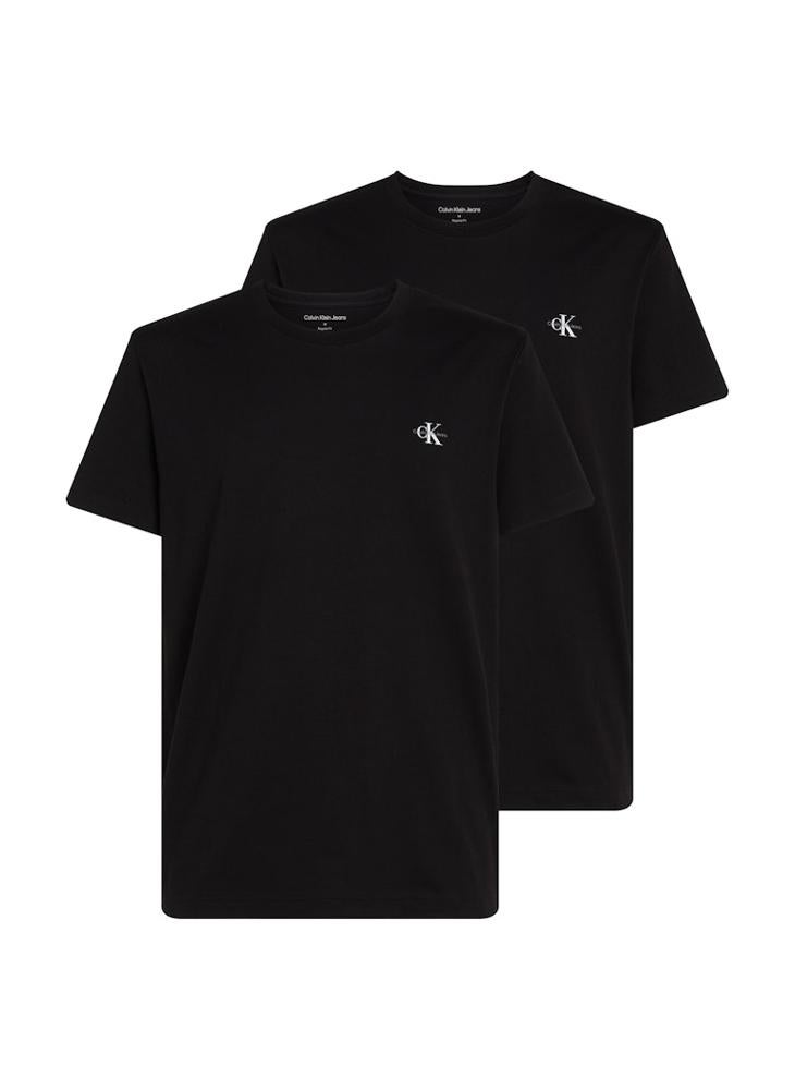 Calvin Klein Jeans Monologo Cotton T-Shirt - Pack  - Image 1