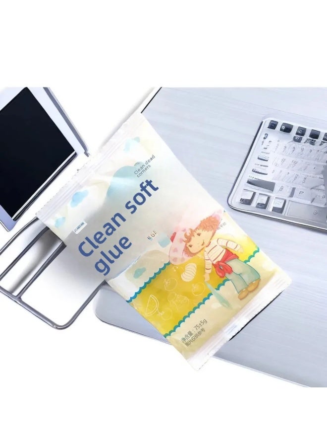 Beauenty Car Interior Cleaning Soft Silicone Air Outlet Cleaning Stickers Computer Keyboard Dust Removal Crystal Mud Cleaning Gel-Color:70G Bag - Image 1
