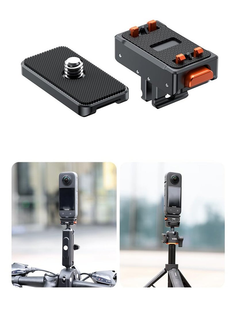 Excefore For Insta360 Ace Pro/Ace Magnetic Quick Release Adapter Tripod Adapter Mount with 1/4" Extension Bracket, Magnetic Sets - Image 2