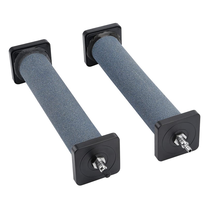 Pawfly Aquarium 8 Inch Air Stone Cylinder for Larger Air Pump Bubble Diffuser Release Tool for Outdoor Pond Garden Circulation System and Large Fish Tanks, 2 Pack - Image 1