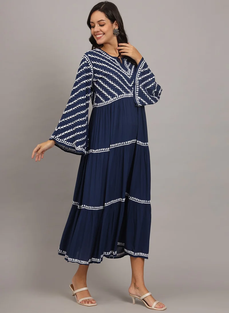 Alaya Hand Embroidered Chikankari Modal Jalabiya-AL4015