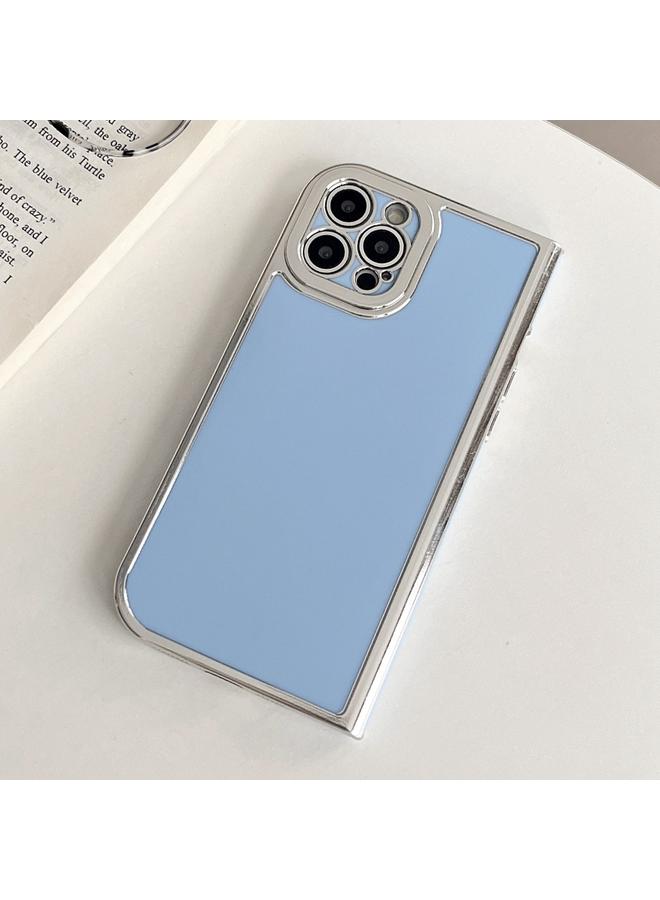 S-TOP Case For iPhone 13 Pro Electroplated Solid Color Fine Hole TPU Phone Case - Image 1