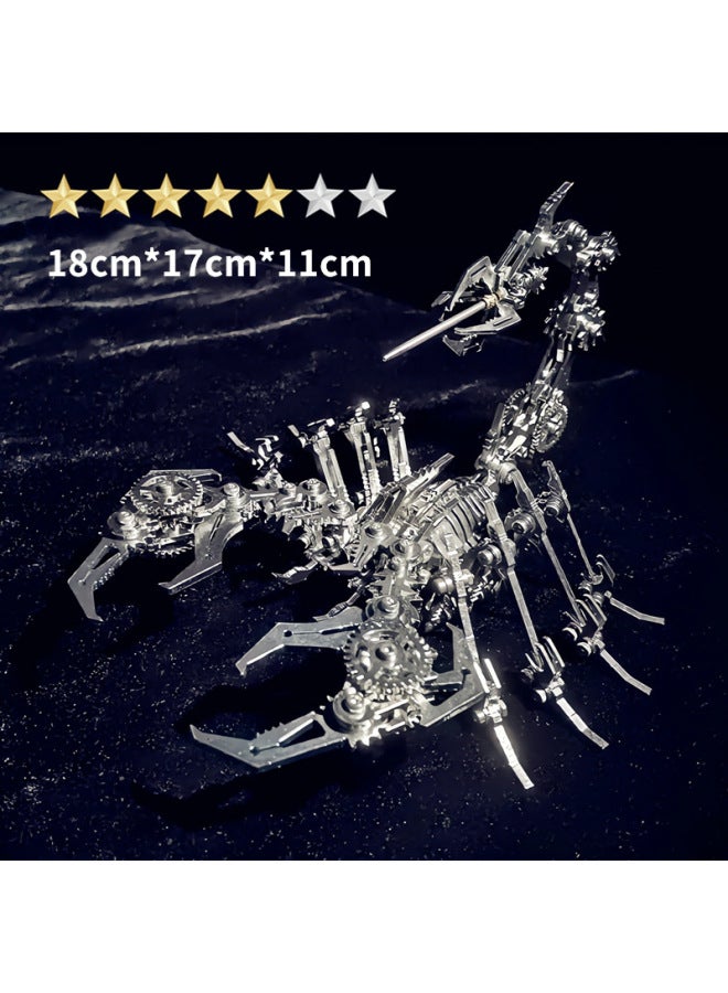 Steel Warcraft Scorpion King Color Scorpion Scorpion Three-dimensional Puzzle Metal Assembled Mechanical Insects Children's Educational Toys-Color:The Scorpion King DIY - Image 1