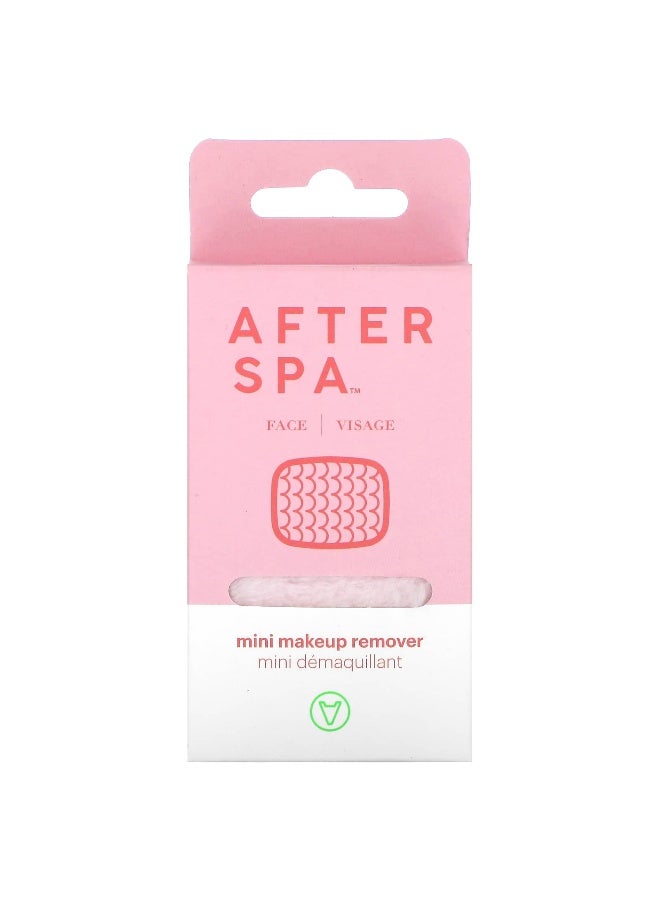 AfterSpa, Mini Makeup Remover, Pink, 1 Cloth - Image 1