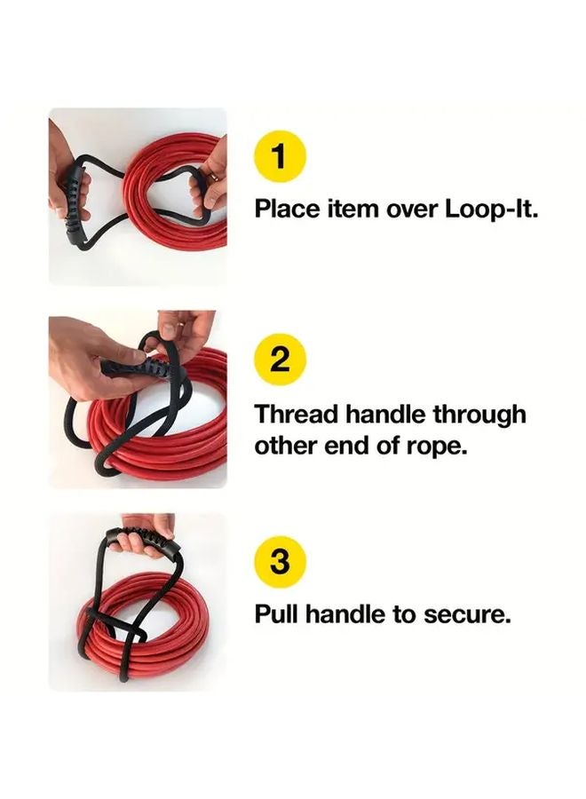 Heavy Duty Storage Strap With Handle Extension Cord Hose Organizer 3pcs Space Saver - Image 4