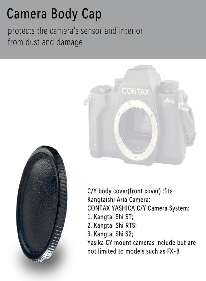 AMOTOK C/Y Camera Body and Rear Lens caps,Compatible with for CONTAX Yashica C/Y Mount Lens&Cameras - Image 3