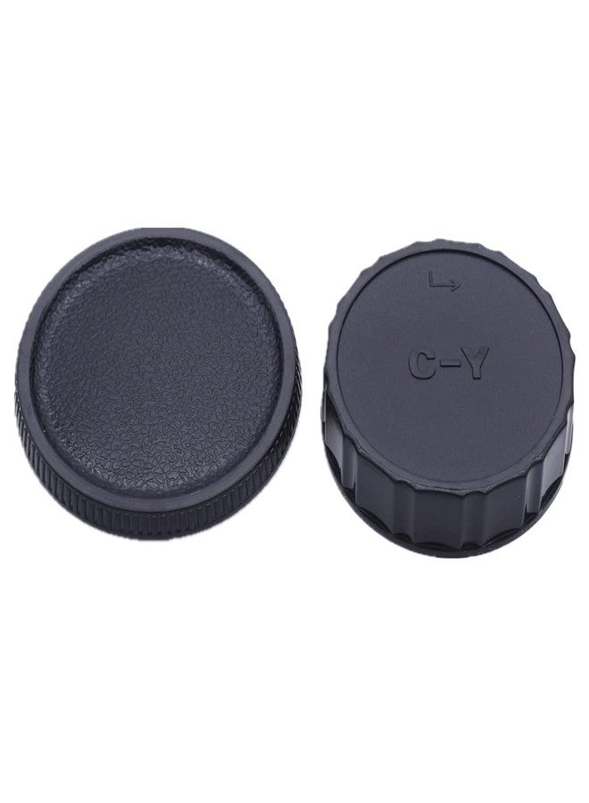 AMOTOK C/Y Camera Body and Rear Lens caps,Compatible with for CONTAX Yashica C/Y Mount Lens&Cameras - Image 1