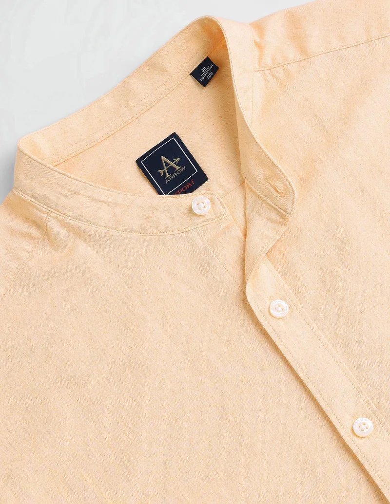Arrow Pure Cotton Herringbone Shirt