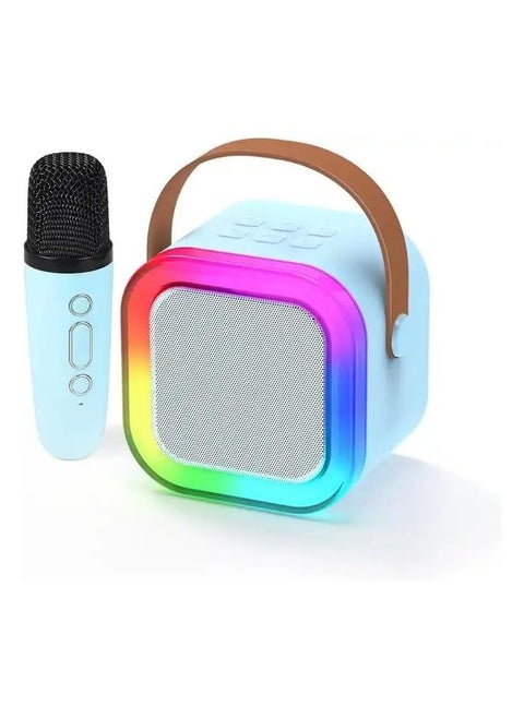 Small karaoke machine, portable Bluetooth karaoke speaker with a wireless microphone for children and adults