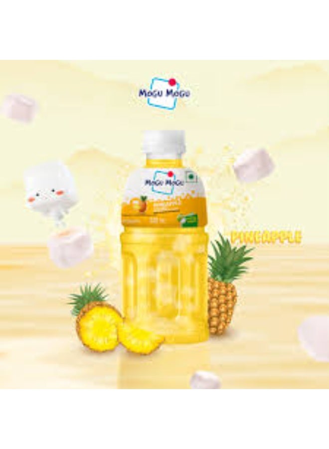 موجو موجو عصير موجو موجو بنكهة الأناناس الاستوائية – طقم 3 عبوات × 320 مل – يحتوي على قطع هلام جوز الهند المقرمشة (Nata de Coco) – انتعاش وحلوى في وقت واحد - Image 4