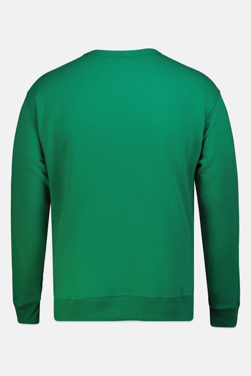 Champion Men Sportswear Fit Long Sleeves Outdoor Sweatshirt, Green - Image 3