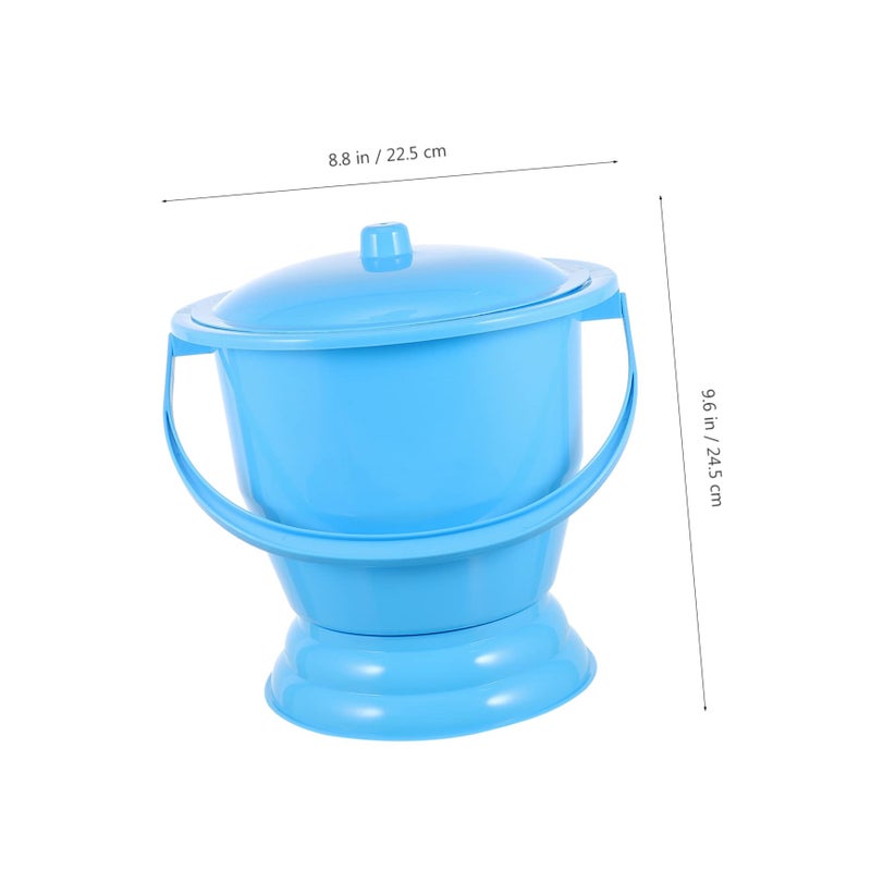 Plastic Bedpan With Non Slip Lid For Adults Pregnant Women Portable Potty Easy To Clean - Image 3