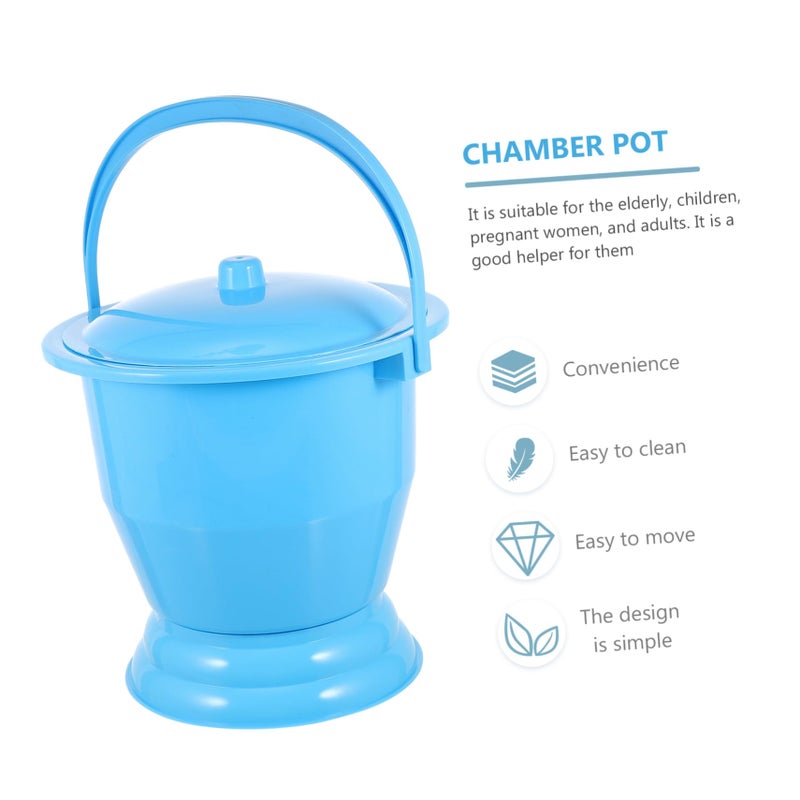 Plastic Bedpan With Non Slip Lid For Adults Pregnant Women Portable Potty Easy To Clean - Image 5