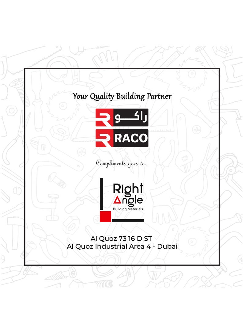 RACO - RACO Socket Extension Board | Heavy-Duty Cable Power Cord 13A Plug 220-250V Socket | Ideal for Various Indoor and Outdoor Uses (Dual Socket Universal) - Image 1