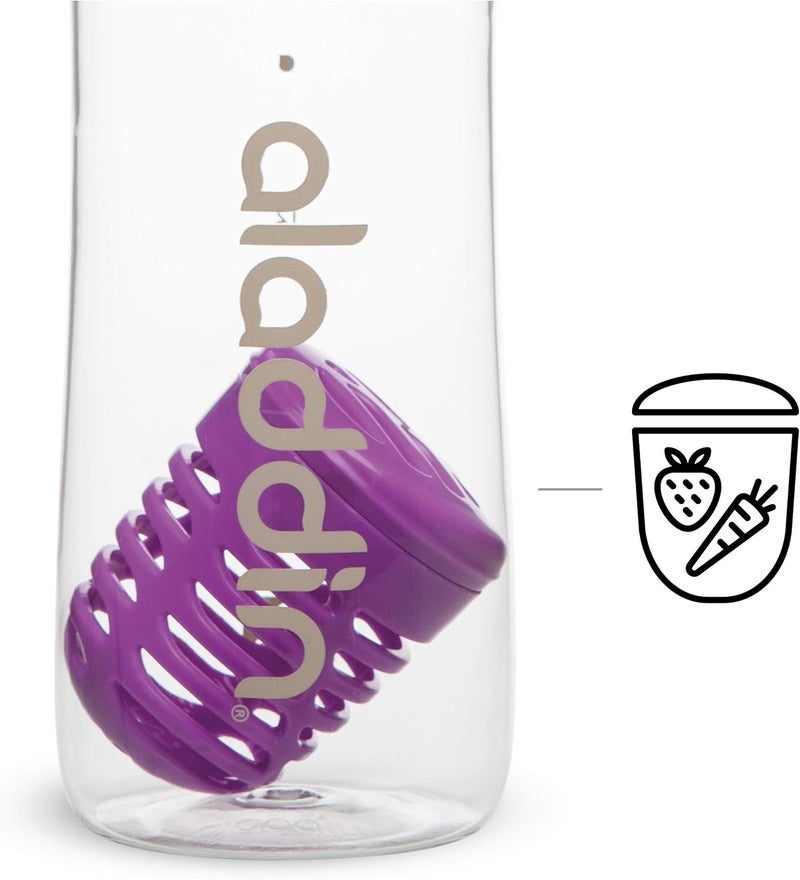 Aladdin Infuse Water Bottle 0.7L Purple – Removable Infusion with Two-Way Leakproof Lid - Image 5