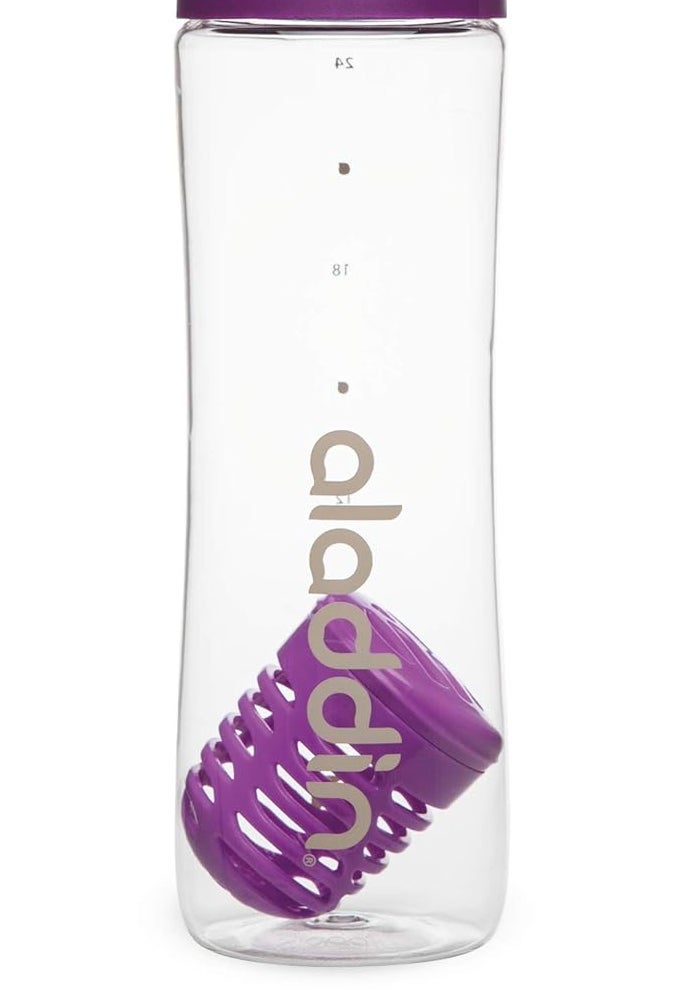 Aladdin Infuse Water Bottle 0.7L Purple – Removable Infusion with Two-Way Leakproof Lid - Image 2