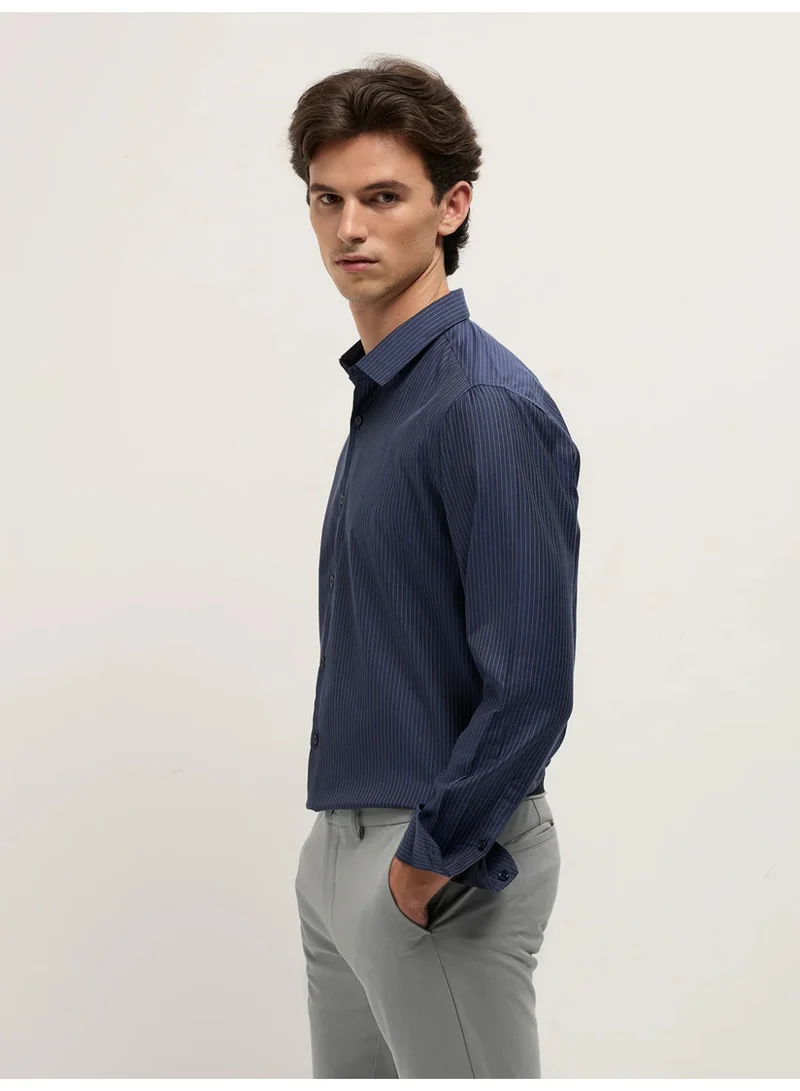 THE BEAR HOUSE Men’s Long Sleeve Shirt – Classic, Comfortable and Stylish Essential for Work, Travel or Casual Outings