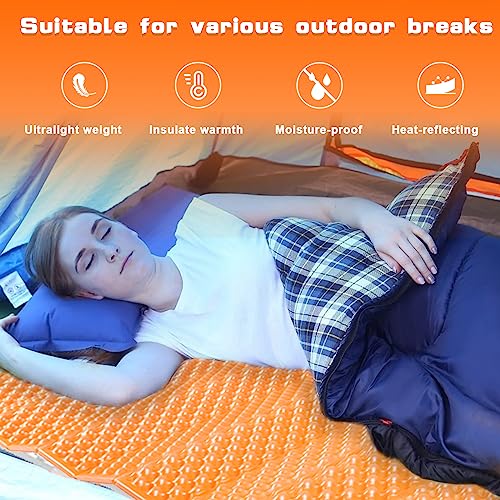 TIYURENER Closed Cell Foam Sleeping Pad,Folding Sleeping Pad Backpacking,Moisture-Proof Foldable Sleeping Pad, Lightweight,Sleeping Mat for Camping Hiking Backpacking Car Camping Mats (Orange) - Image 5