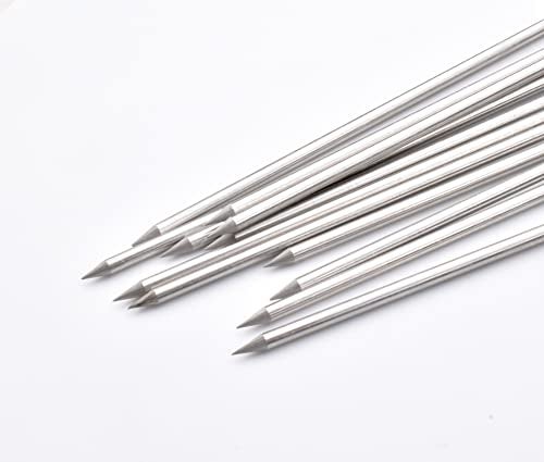HONSHEN 12 Inch Barbecue Skewers, Stainless Steel BBQ Skewers, Shish Kebab Kabob Skewers 12Pcs - Image 3