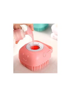 A.M Dog And Cat Brush, Shampoo Applicator Or Dispenser, Soft Silicone Design With Hanging Loop or All Skin Types  - Image 1