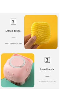 A.M Dog And Cat Brush, Shampoo Applicator Or Dispenser, Soft Silicone Design With Hanging Loop or All Skin Types  - Image 5