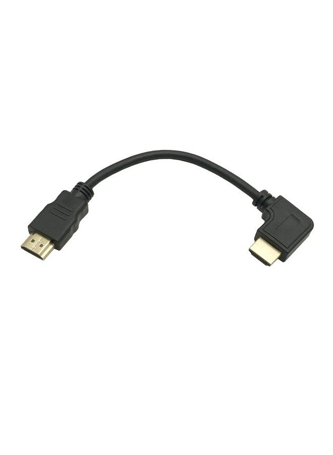 MMNNE 8K Hdmi 2.1 Cable Right Angled 2Pack 8Inch Short 90 Degree 8K Hdmi Cable 2.1 Hdmi Male To Male Right Angle 48Gpbs8K@60Hz 4K@120Hz 144Hz Earc Hdr10 4:4:4 Hdcp 2.2  - Image 4