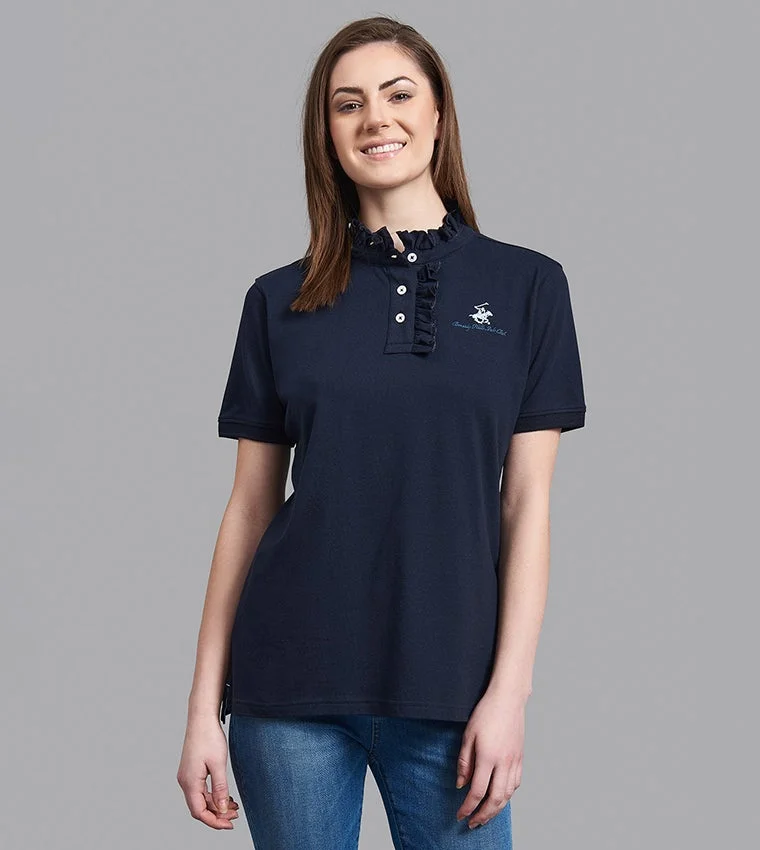 Beverly Hills Polo Club Ramadan High Frilled Neck Polo T-Shirt