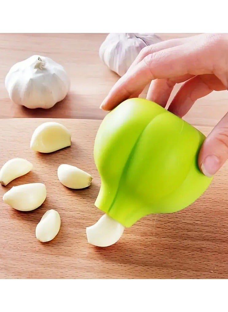 Goolsky 1pc Garlic Peeler Creative kitchen silicone, soft garlic peeler garlic peeler, simple and convenient kitchen gadgets, outdoor kitchen utensils - Image 1