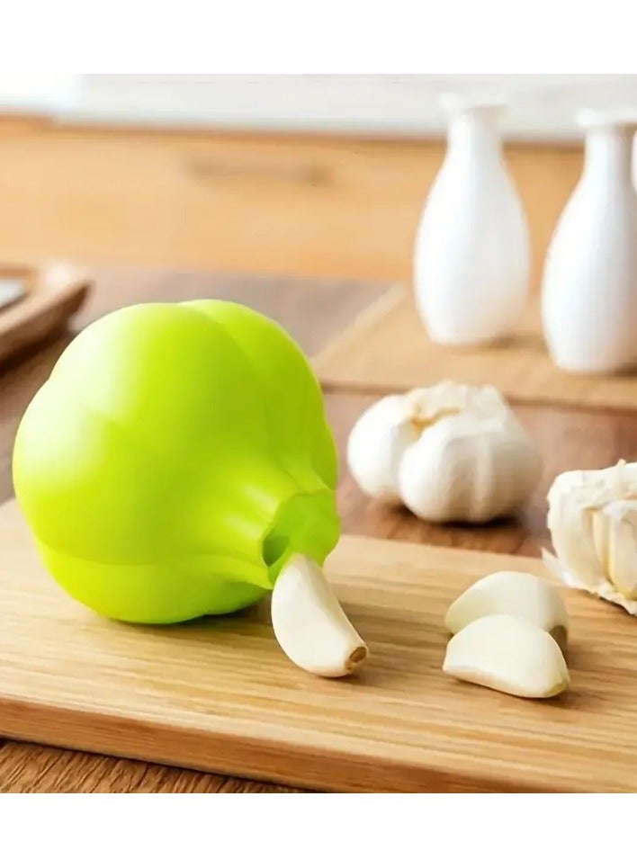 Goolsky 1pc Garlic Peeler Creative kitchen silicone, soft garlic peeler garlic peeler, simple and convenient kitchen gadgets, outdoor kitchen utensils - Image 3
