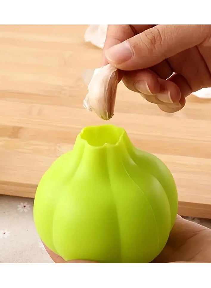 Goolsky 1pc Garlic Peeler Creative kitchen silicone, soft garlic peeler garlic peeler, simple and convenient kitchen gadgets, outdoor kitchen utensils - Image 4