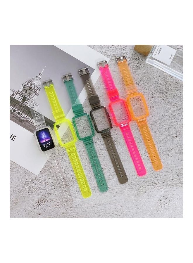 NIBEMINENT Silicone Integrated Replacement Strap For Huawei Watch Fit Clear  - Image 5