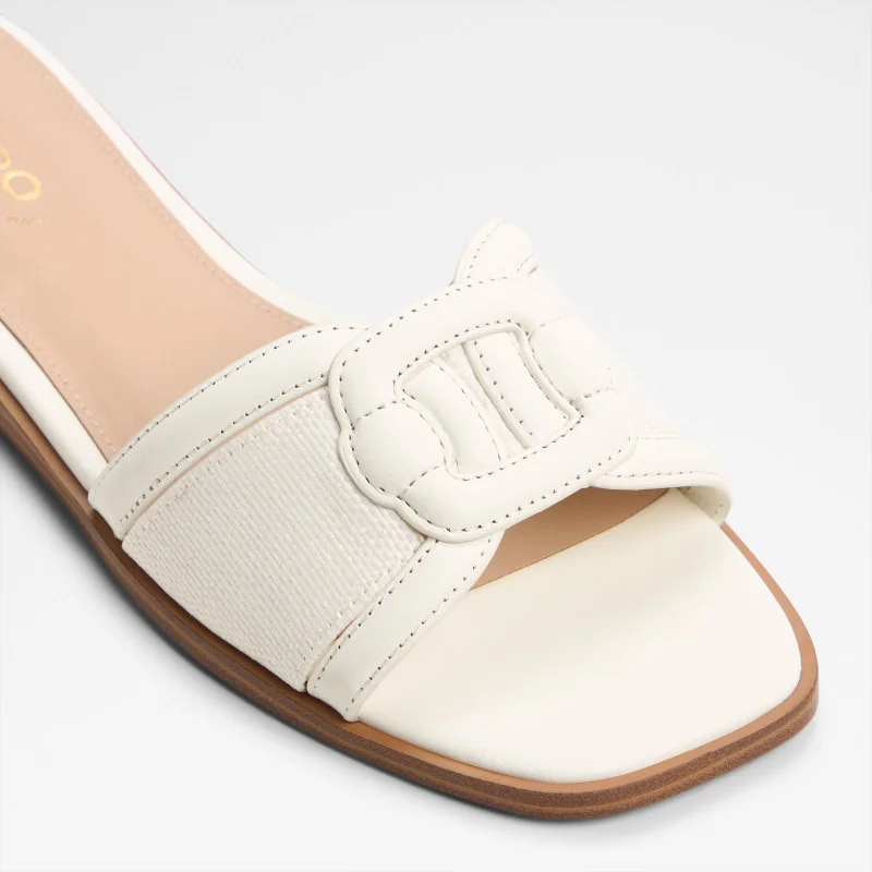 ALDO  LIAUDIN Monogram Patterned Flat Sandals for Women | Best Price UAE