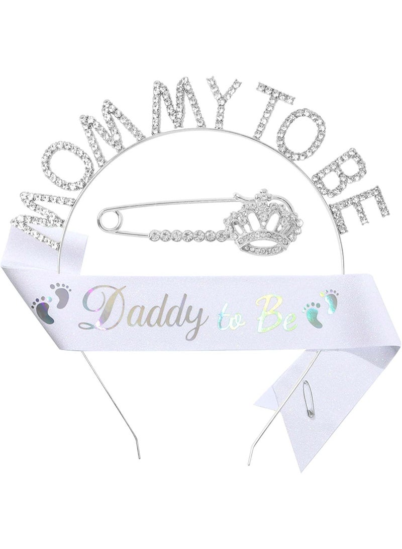 Furtey Mommy To Be Decoration Set with Headband and Sash - Image 1