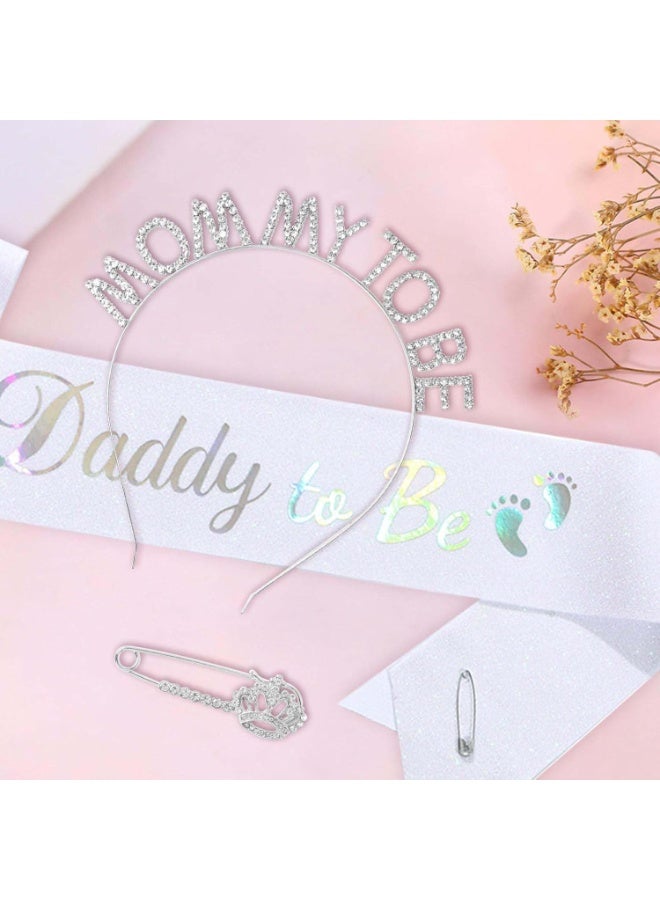 Furtey Mommy To Be Decoration Set with Headband and Sash - Image 3