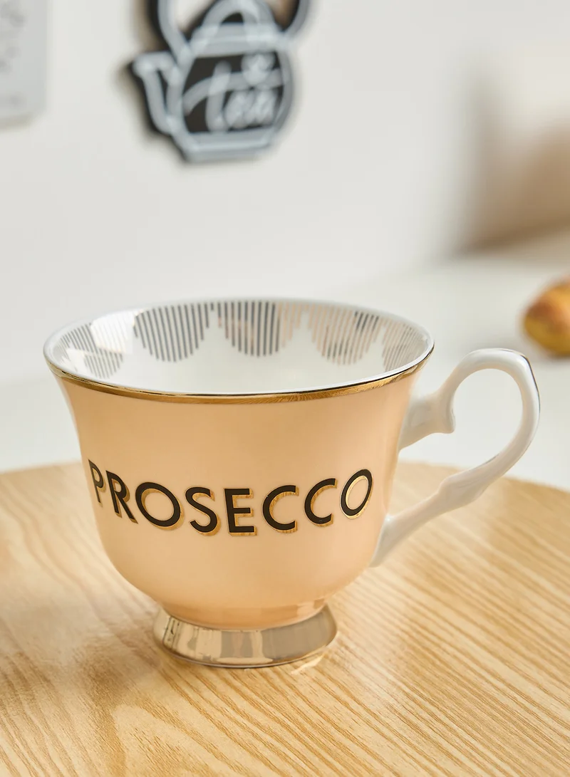 YVONNE ELLEN Boozy Prosecco Teacup And Saucer