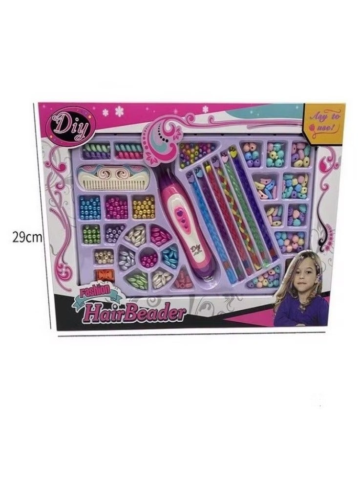 Hair Braider For Kids, Diy Hair Braiding Styling Tool Quick And Easy Electric Braid Machine Colorful Rope Bracelet